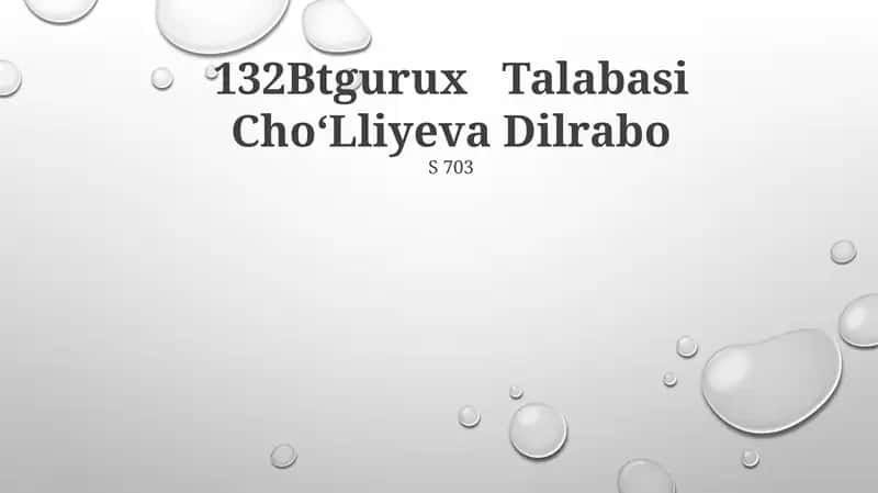 Dilrabo Talabasi ChoʻLliyeva 1