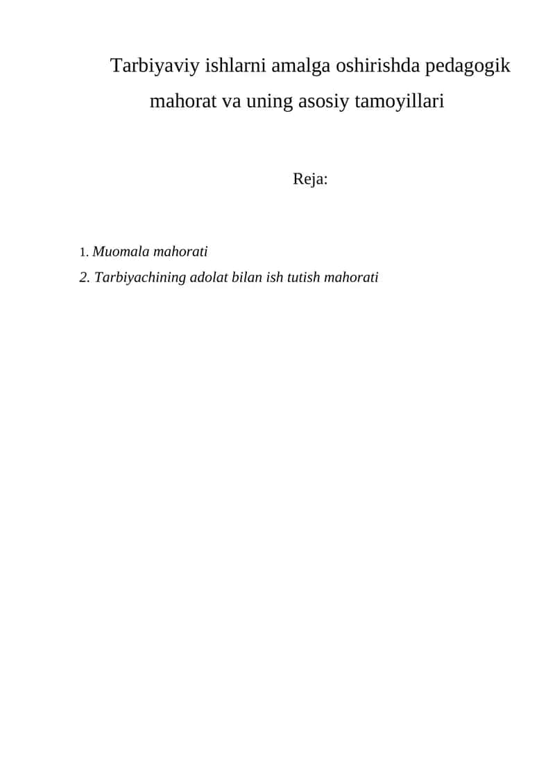 Pedagogik mahorat 1
