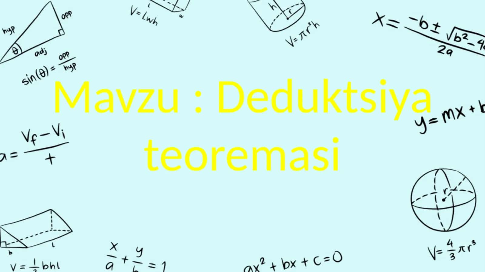 Deduktsiya teoremasi 1