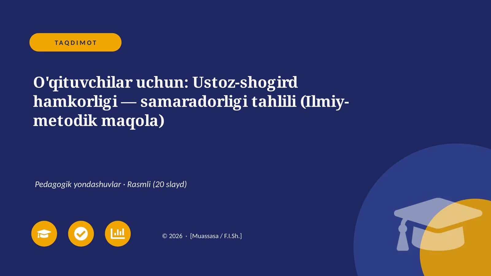 Ustoz-shogird hamkorligi — samaradorligi tahlili 1