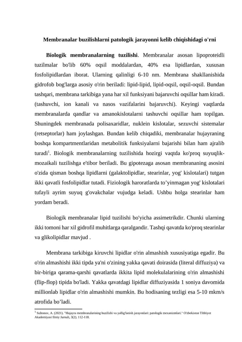 Biologik Membranalar 1
