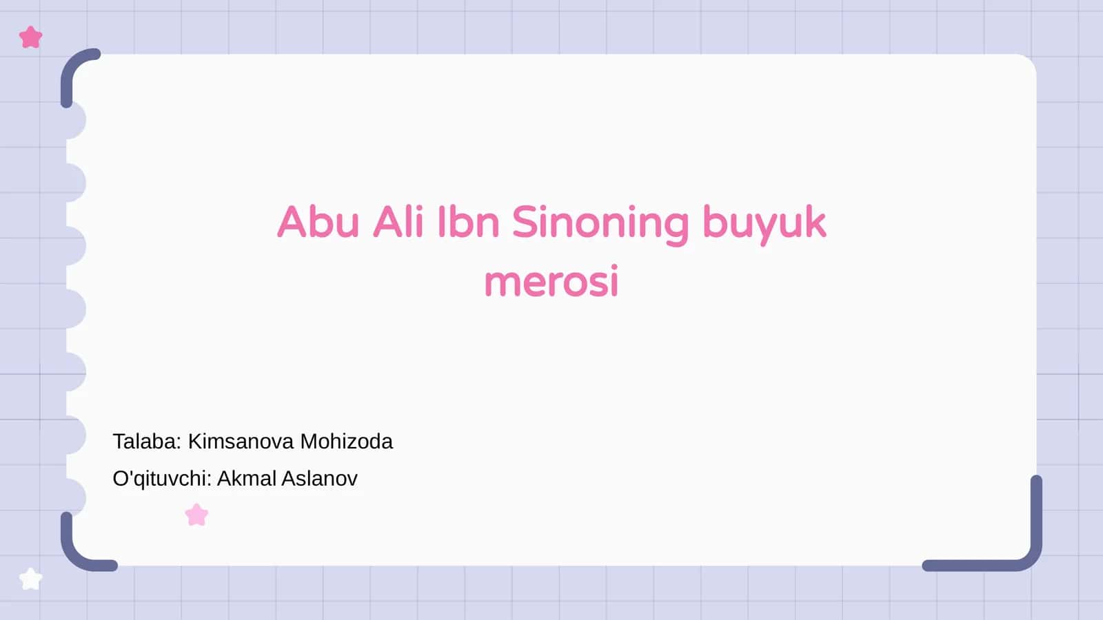 Abu Ali Ibn Sinoning buyuk merosi 1