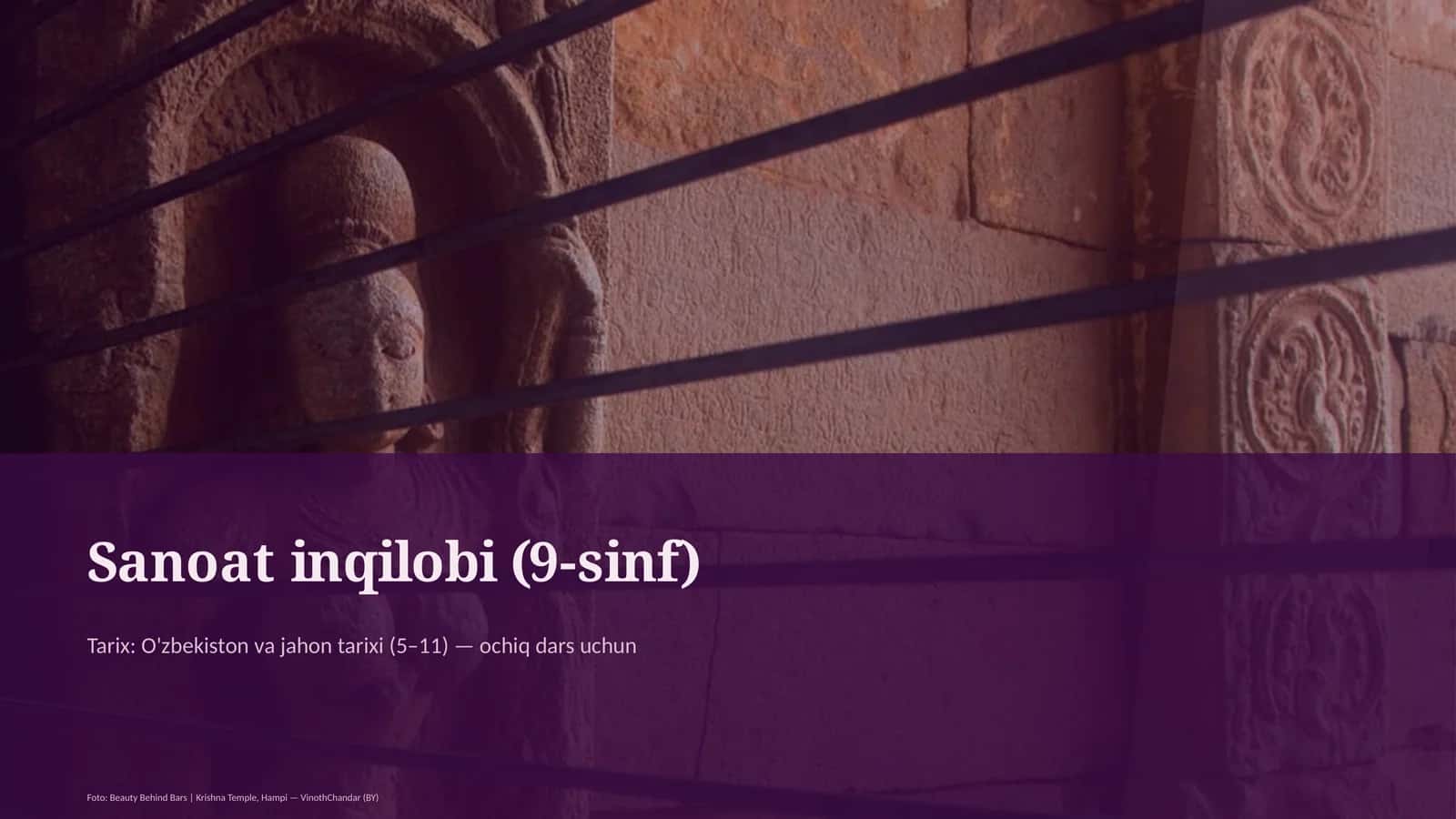 Sanoat inqilobi (9-sinf) 1