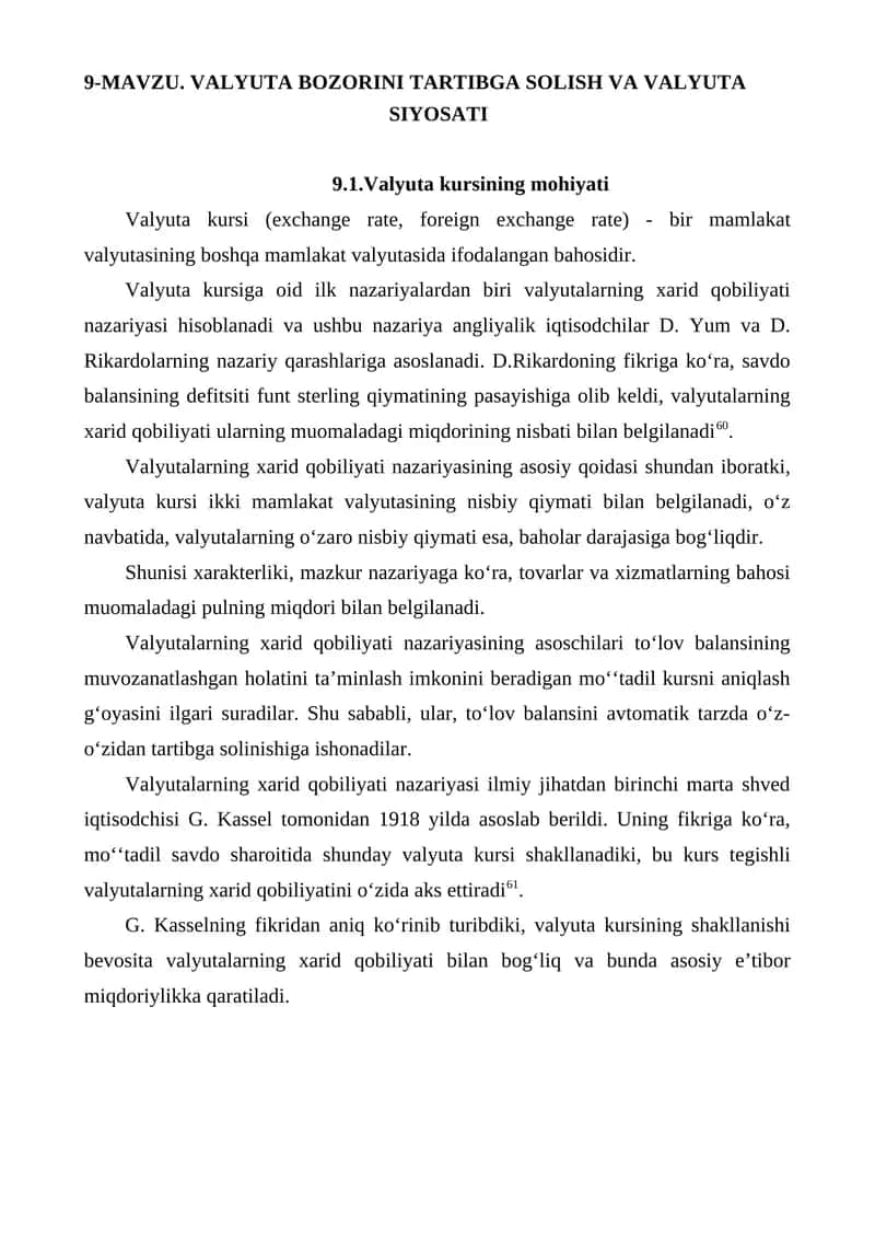 Valyuta kursi 1
