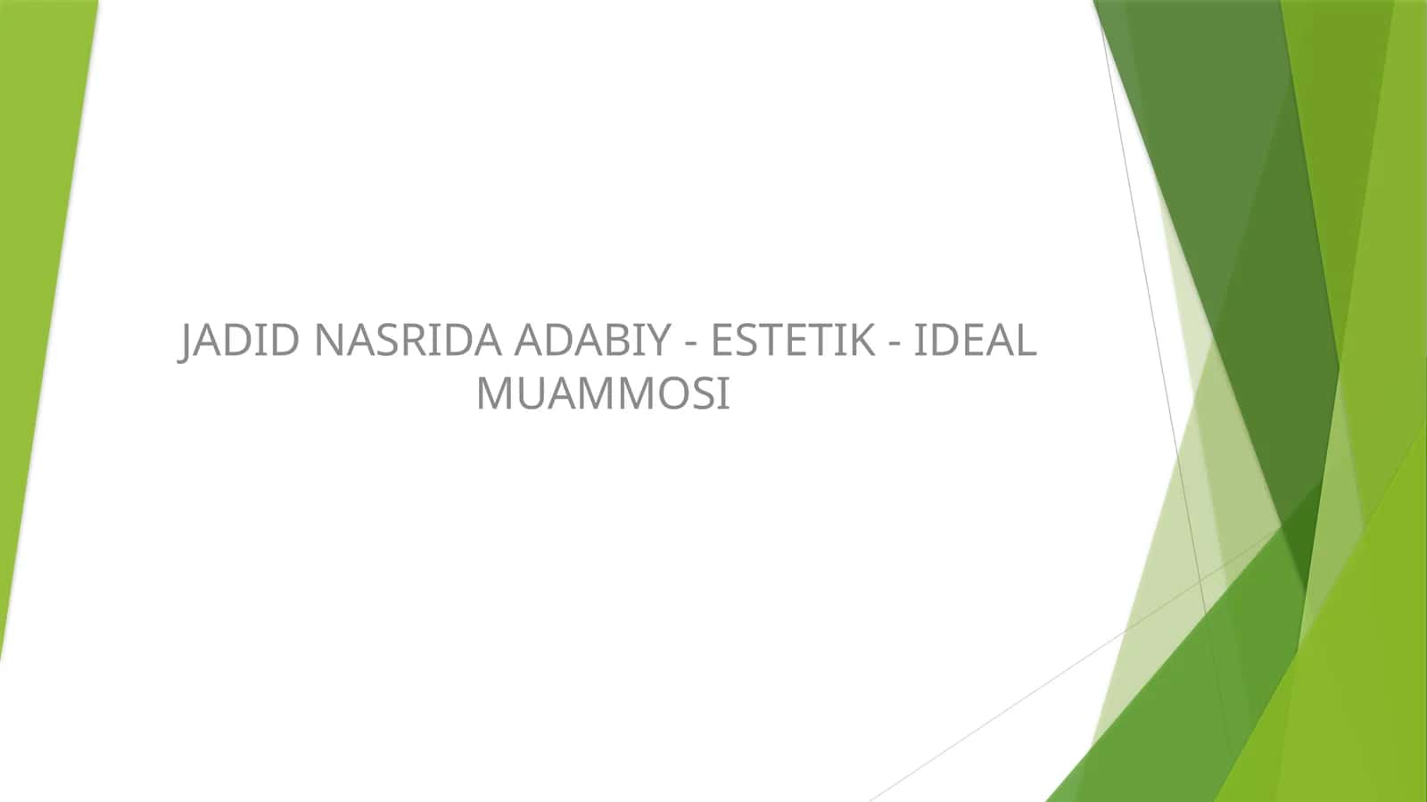Badiiy Estetik Ideal 1