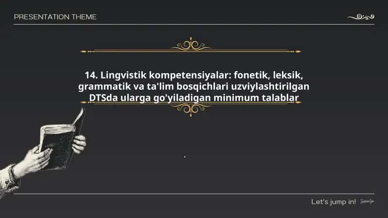 Lingvistik kompetensiyalar 1