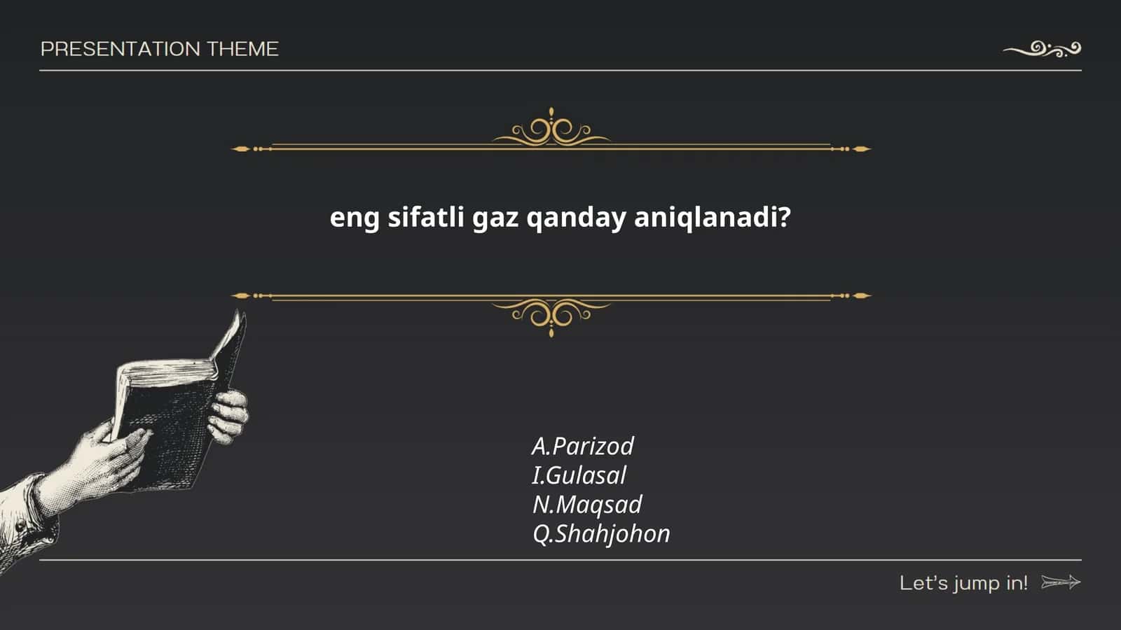 Gaz sifatining umumiy mezonlari 1