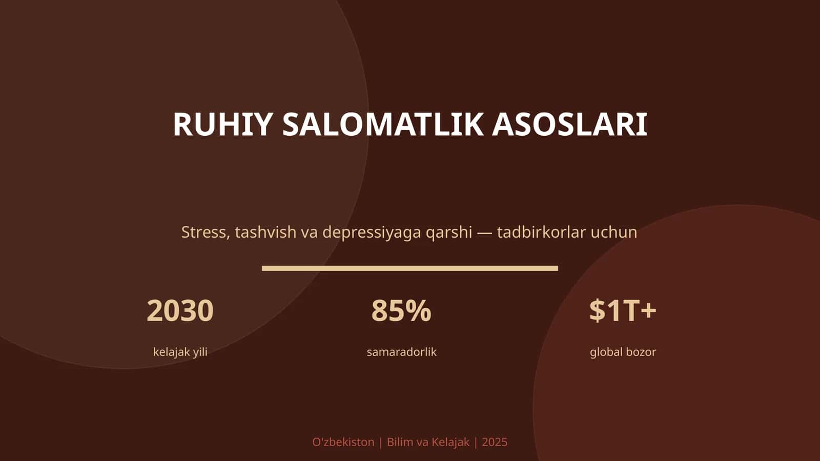 RUHIY SALOMATLIK ASOSLARI 1