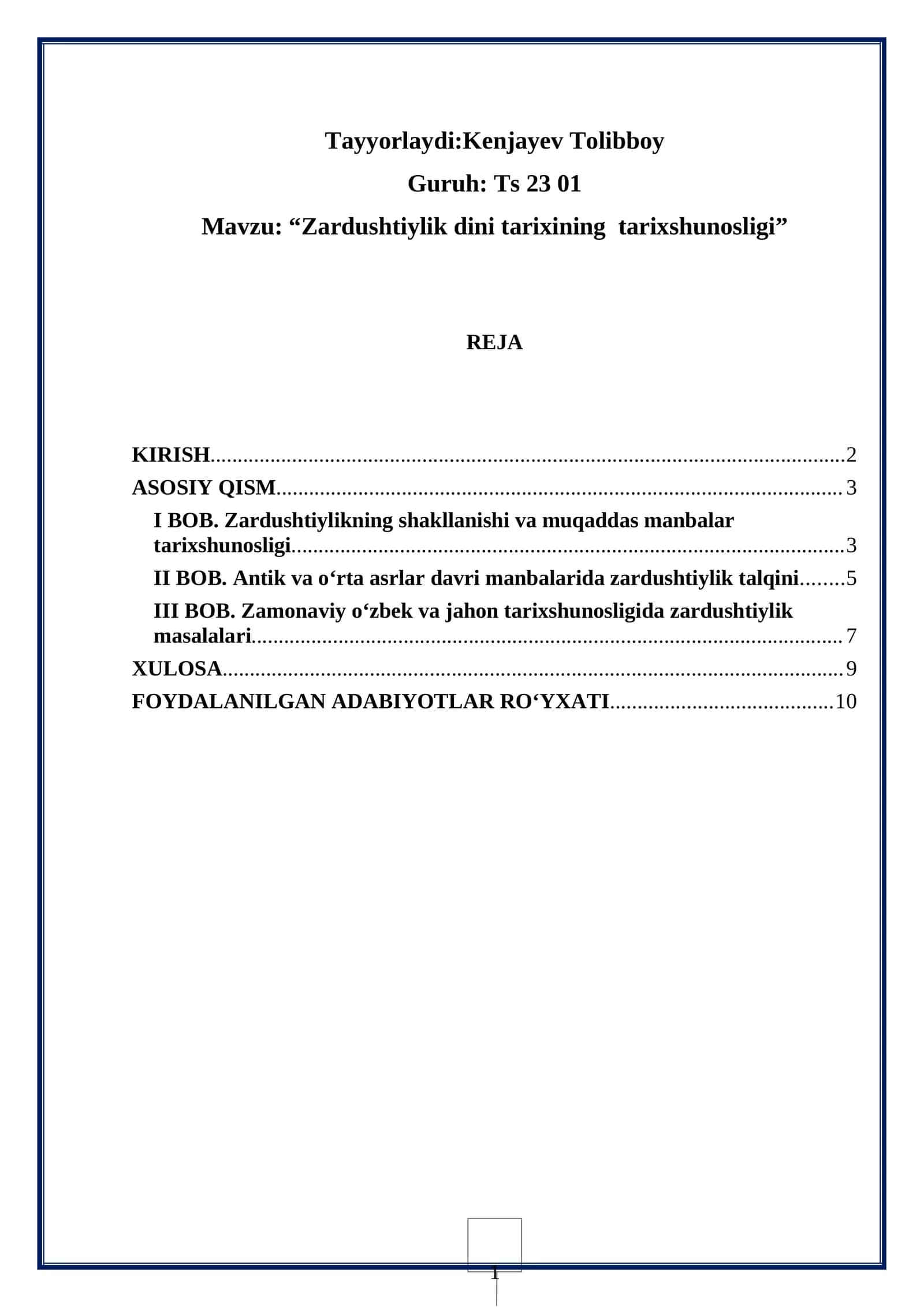 Zardushtiylik dini tarixining tarixshunosligi 1