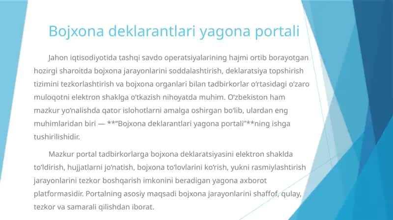 Bojxona deklarantlari yagona portali 1