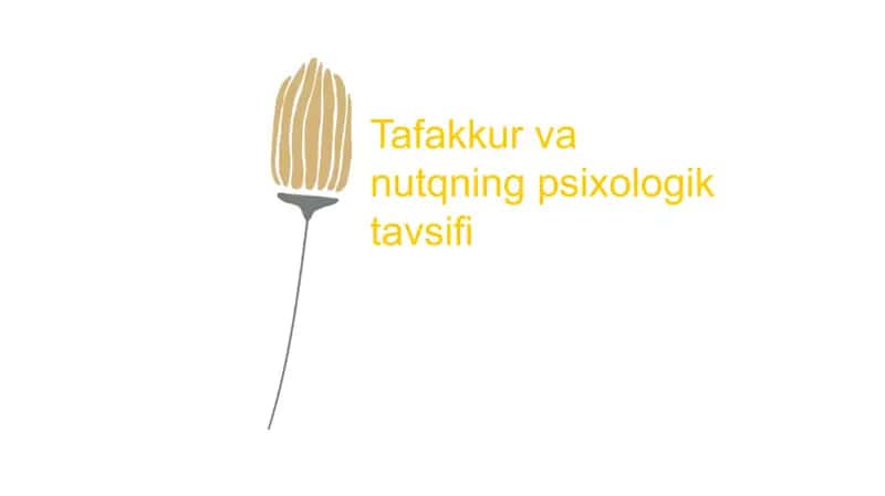 Tafakkur va uning psixologik tavsifi 1