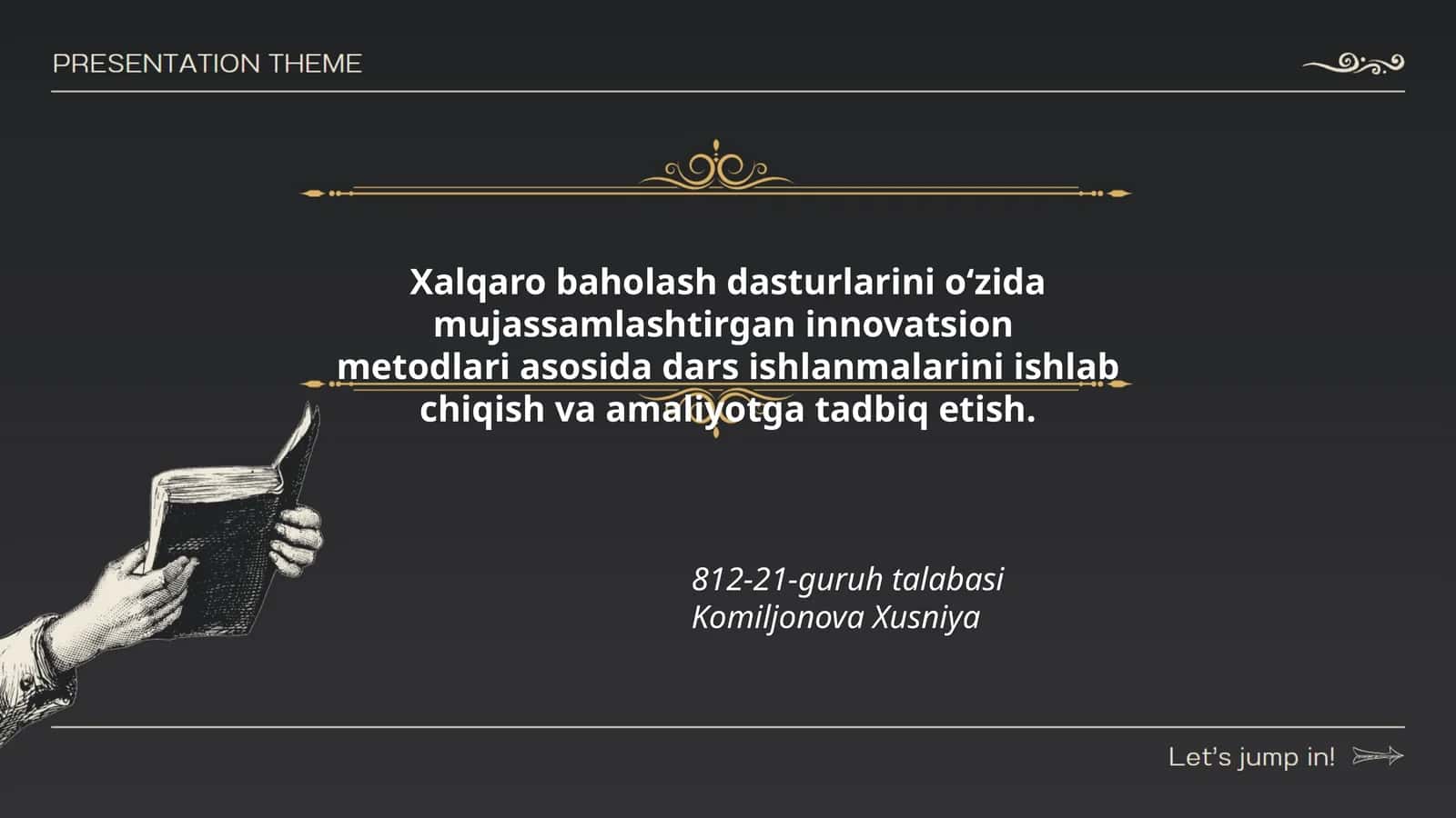 Xalqaro Baholash Dasturlari 1