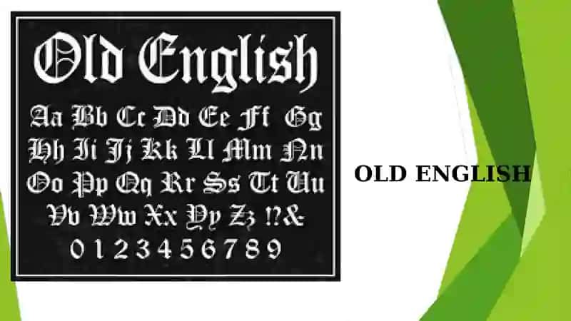 OLD ENGLISH