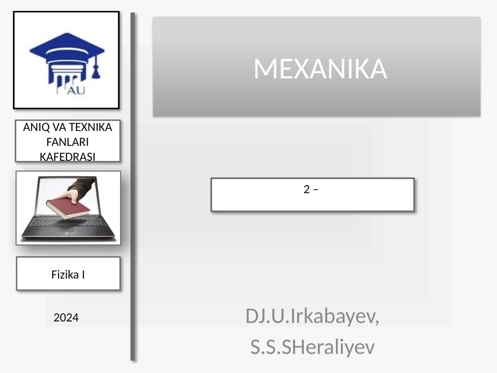 Fizika I 1
