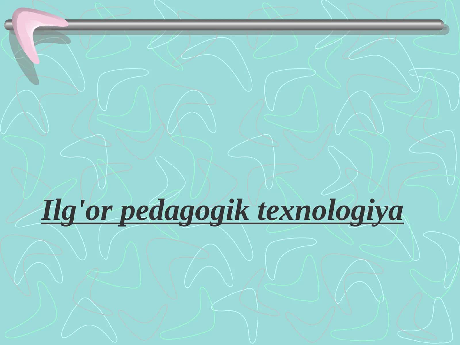 Ilg'or pedagogik texnologiya (II sinfda matematikadan ertak-dars) 1