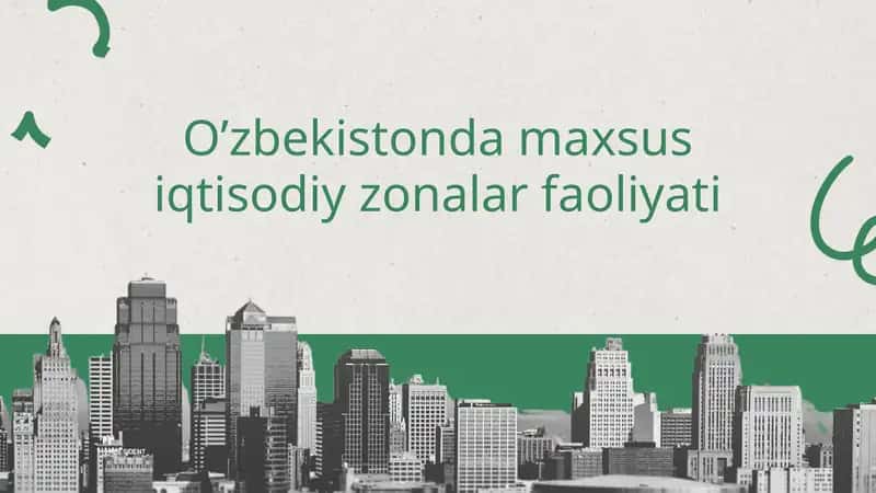 Maxsus iqtisodiy zonalar faoliyati 1