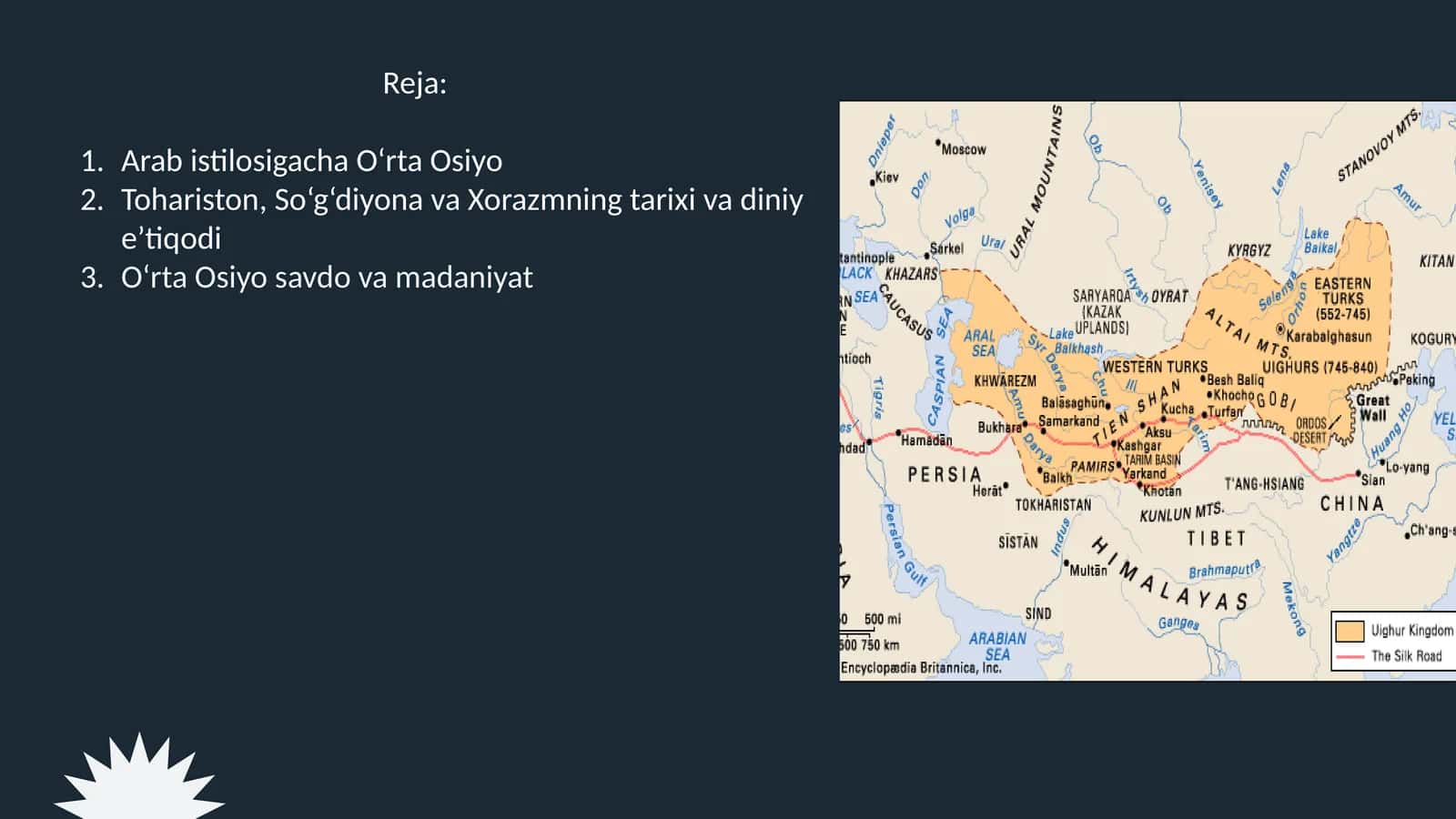 O‘rta Osiyo savdo va madaniyat 1