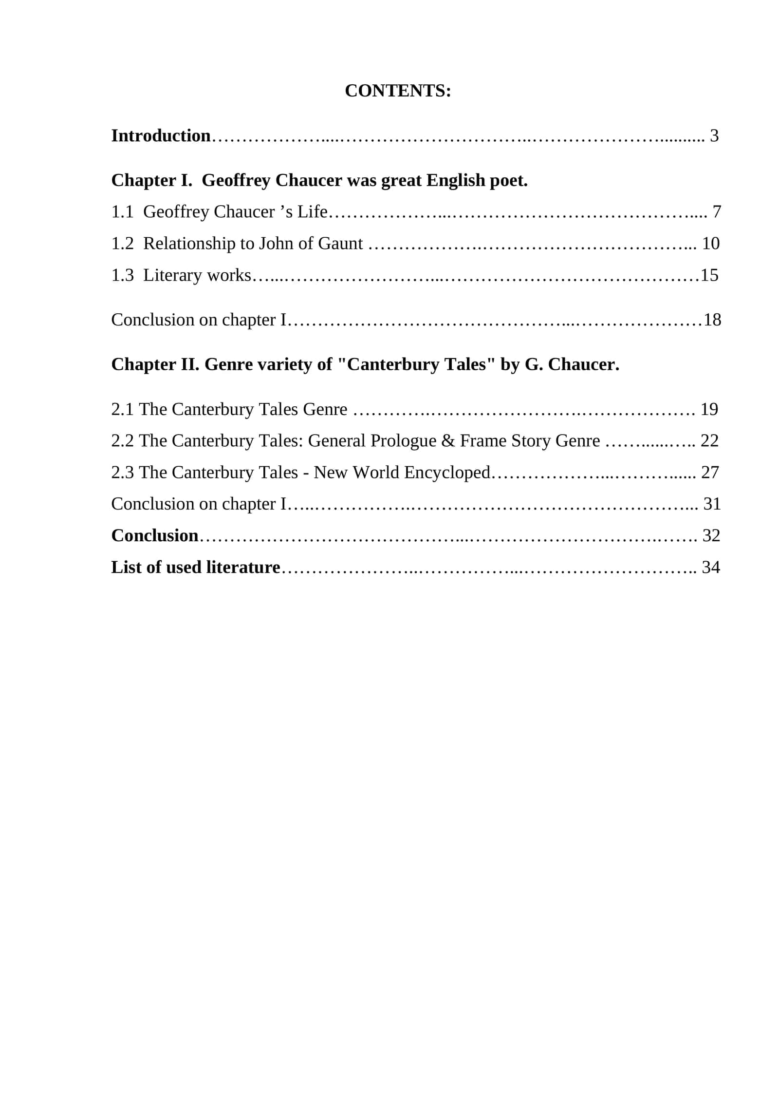 "The Canterbury Tales" by G. Chaucer 1