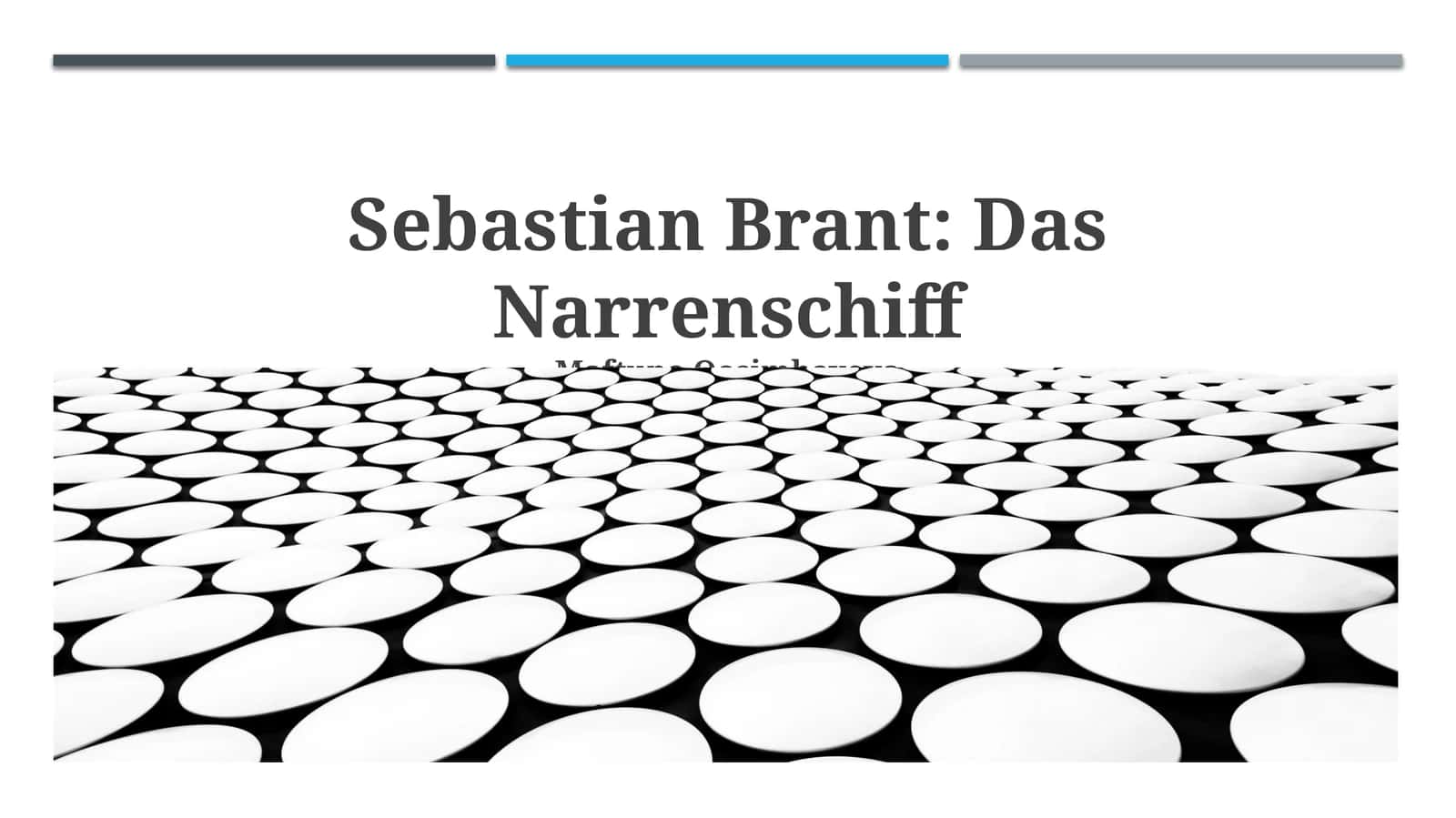Sebastian Brant: Das Narrenschiff 1