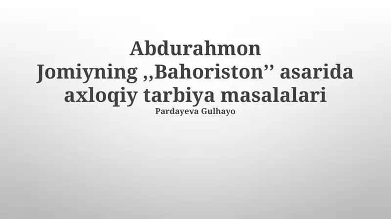 Bahoriston 1