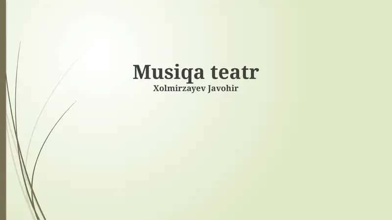 Musiqa teatr 1