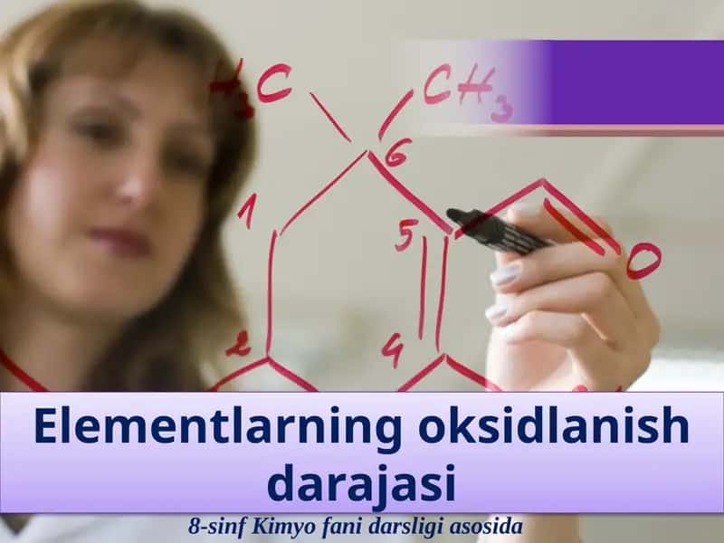 Elementlarning oksidlanish darajasi 1