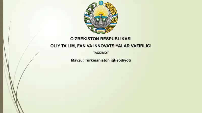 Turkmaniston iqtisodiyoti 1