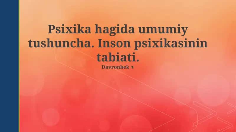 Psixika 1