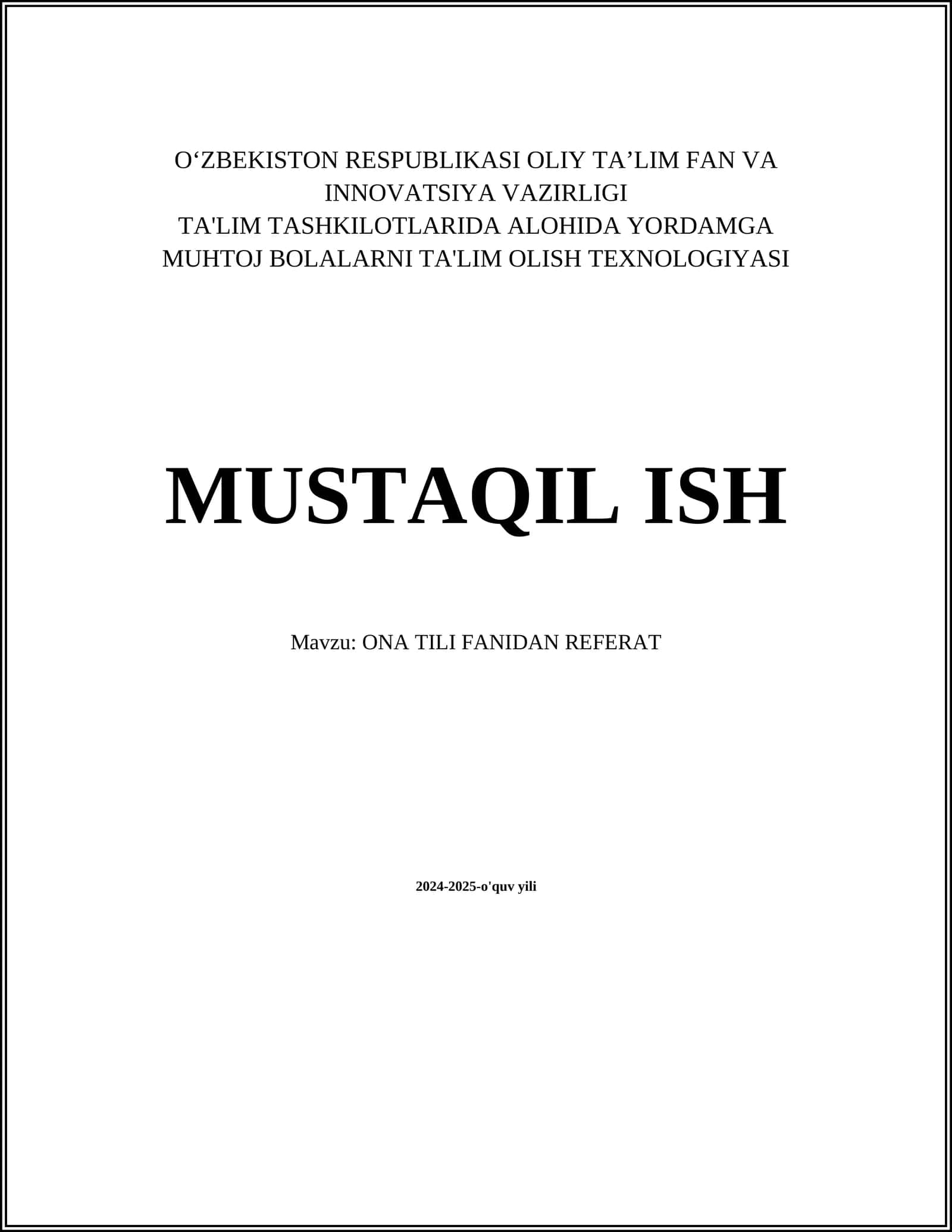 ONA TILI FANIDAN REFERAT 1