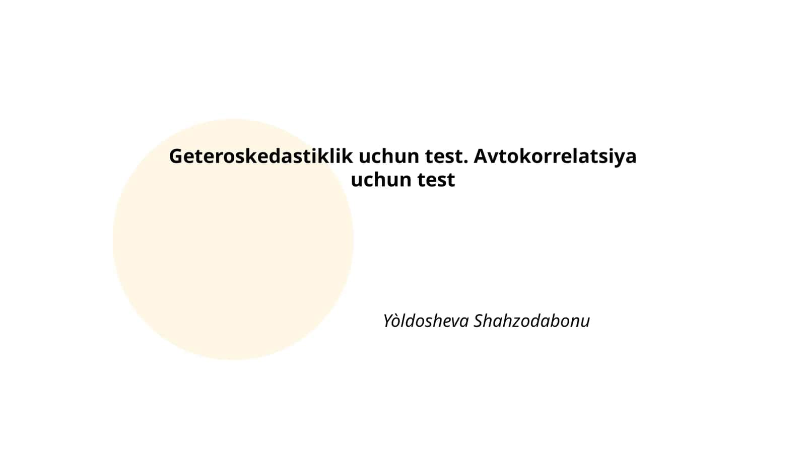 Breusch-Pagan testi 1