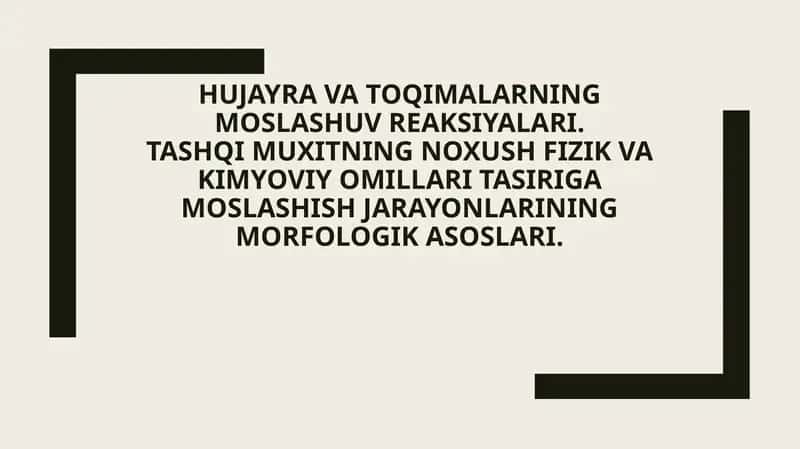 Hujayra Tuzilishi va Funksiyalari 1