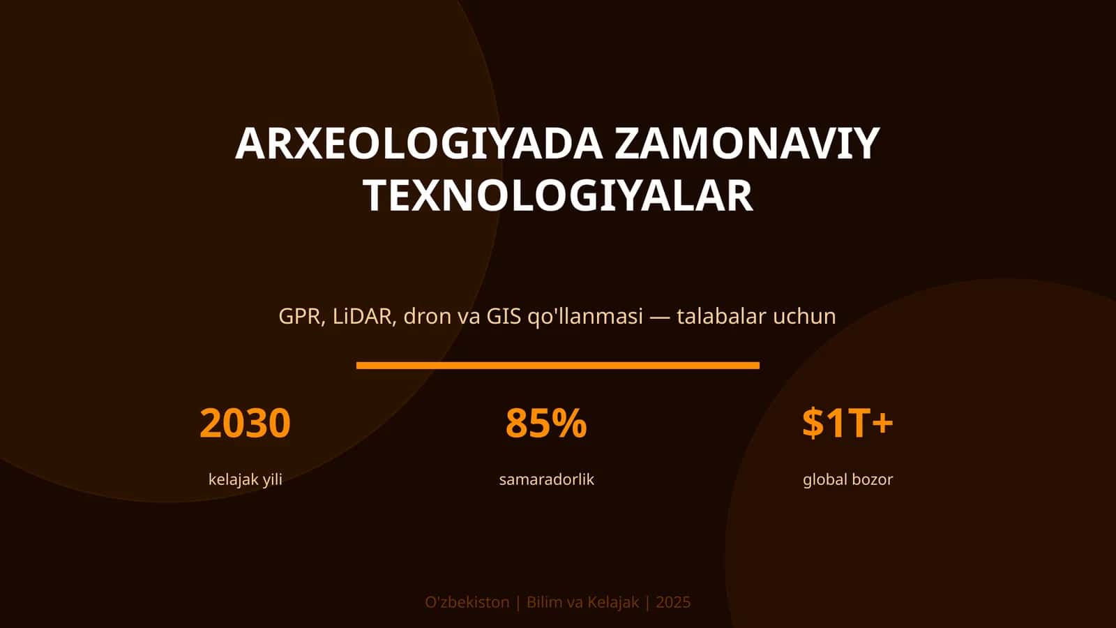 Arxeologiyada zamonaviy texnologiyalar 1