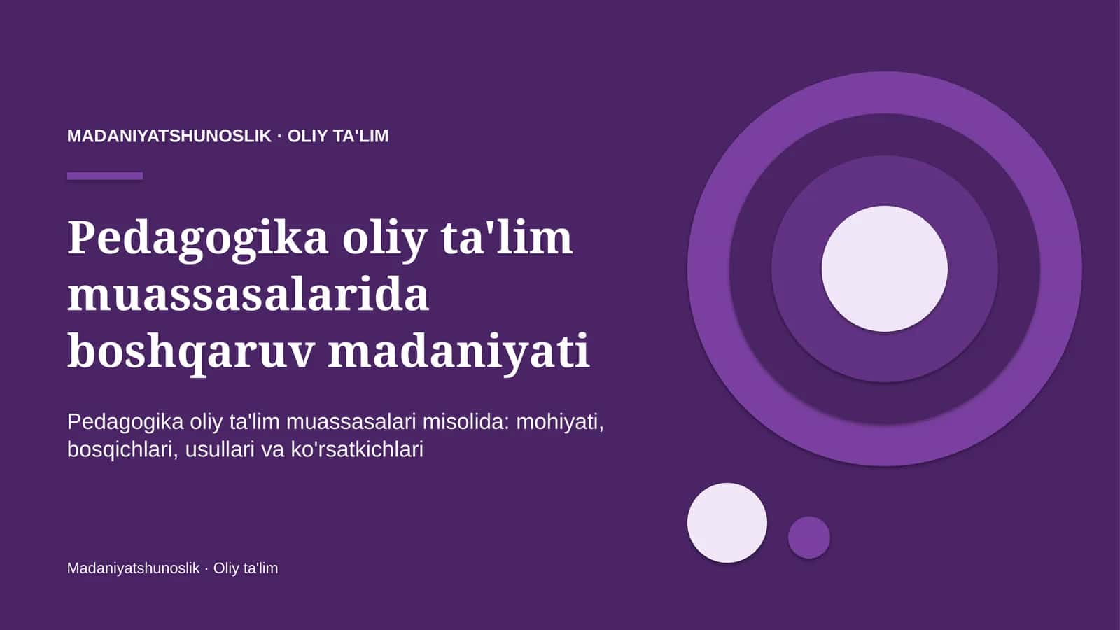 pedagogika oliy ta'lim muassasalarida boshqaruv madaniyati 3010 1