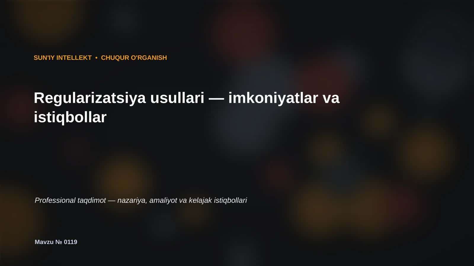 CHUQUR O'RGANISH 1
