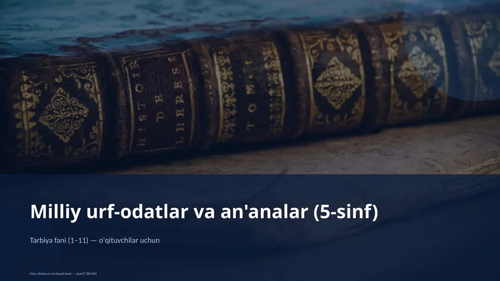 Milliy urf-odatlar va an'analar (5-sinf) 1