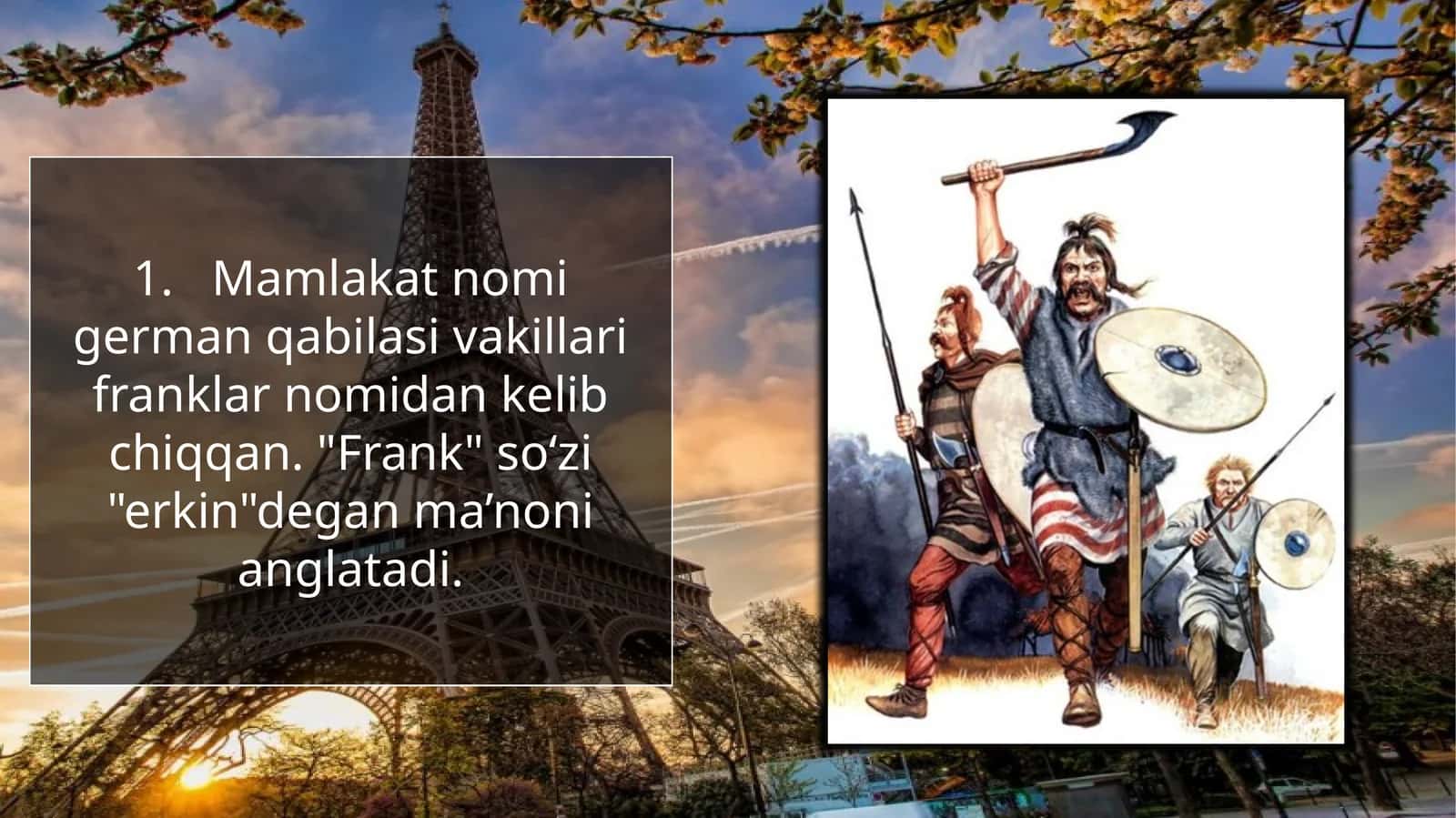Fransiyaning geografik o'rni va tarixi 1