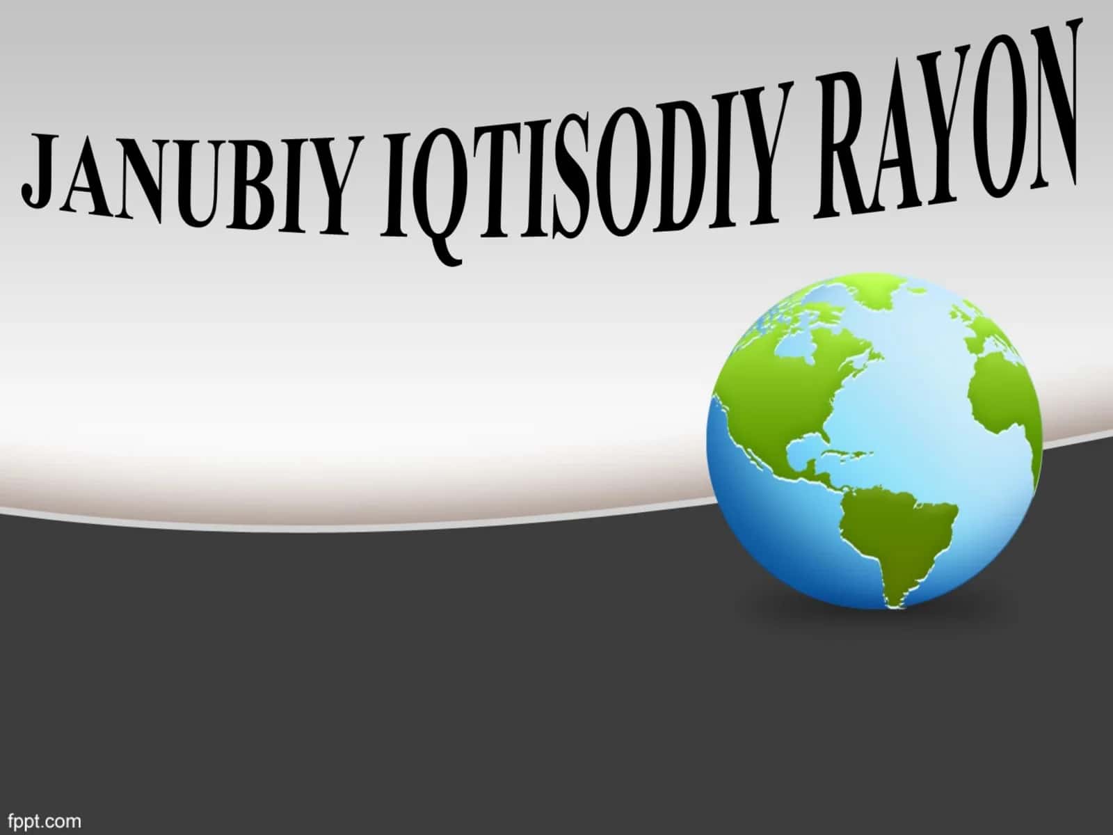 JANUBIY IQTISODIY RAYON 1