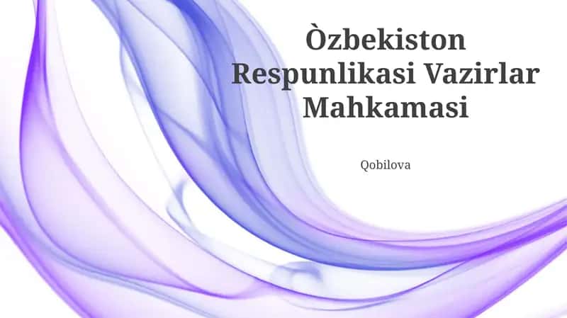 Vazirlar Mahkamasi Tarixi 1