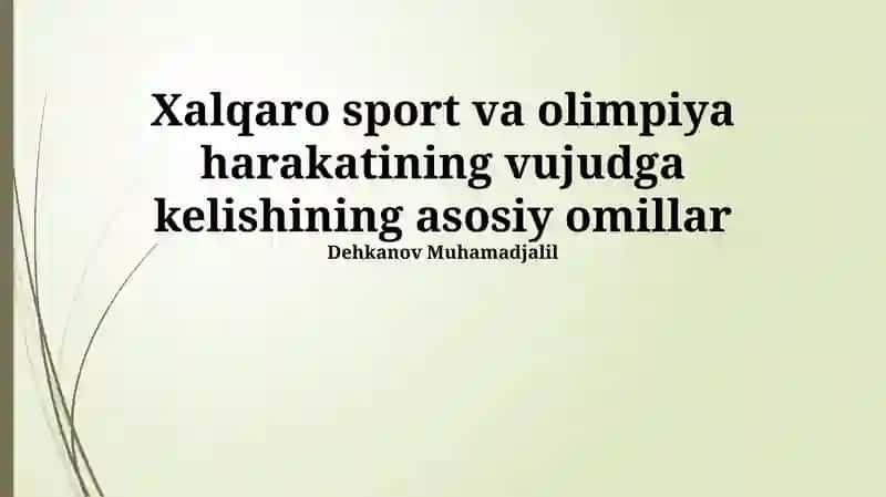 Sovuq urush davri va sport musobaqalari