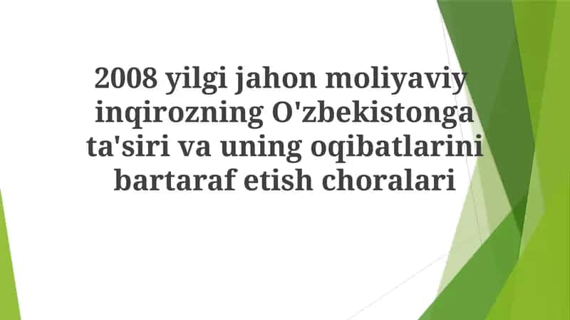 Moliyaviy va Pul-kredit Siyosati Javoblari 1