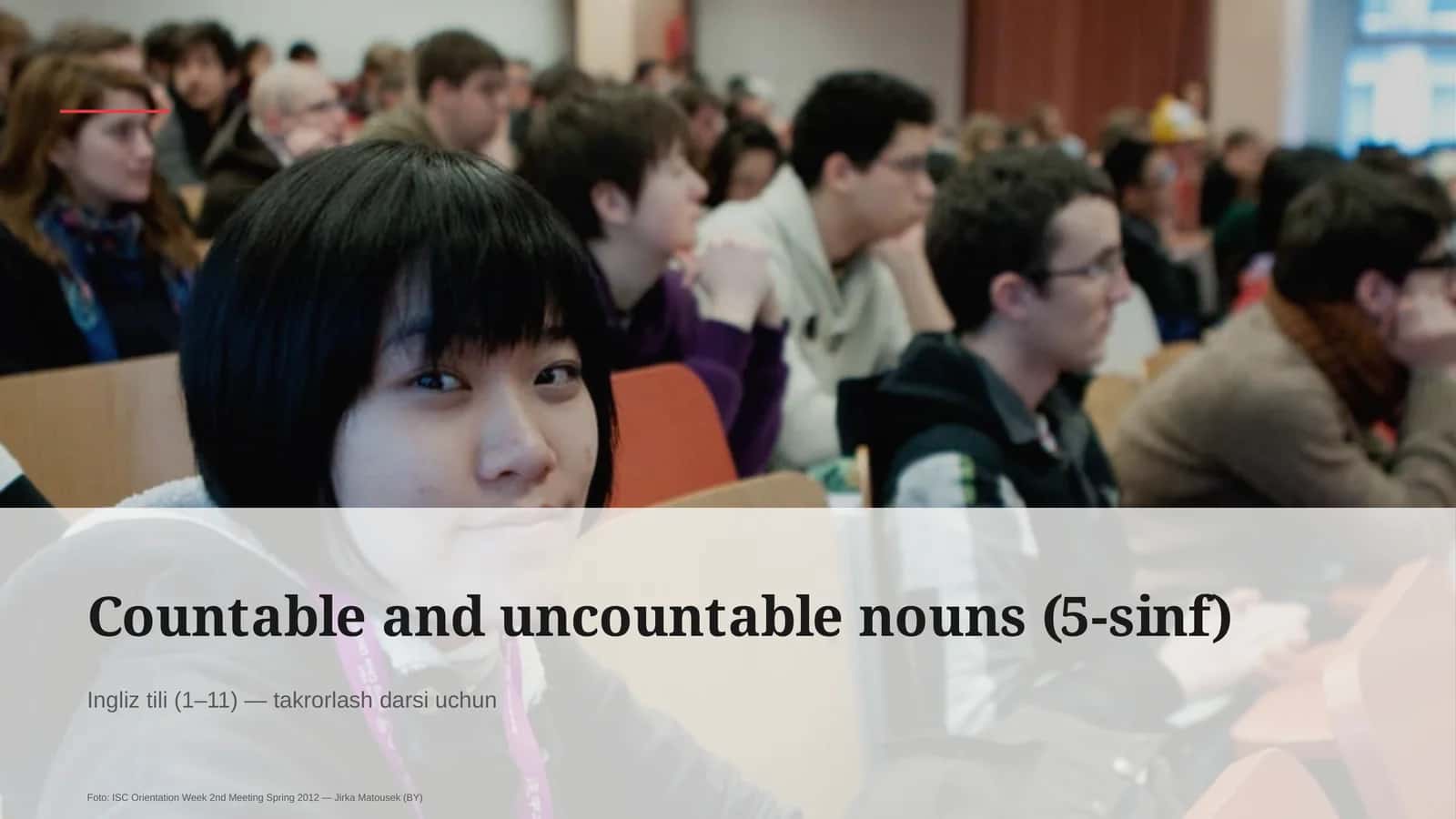 Countable and uncountable nouns (5-sinf) 1