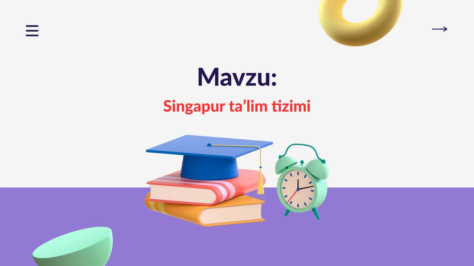 Singapur ta'lim tizimi 1