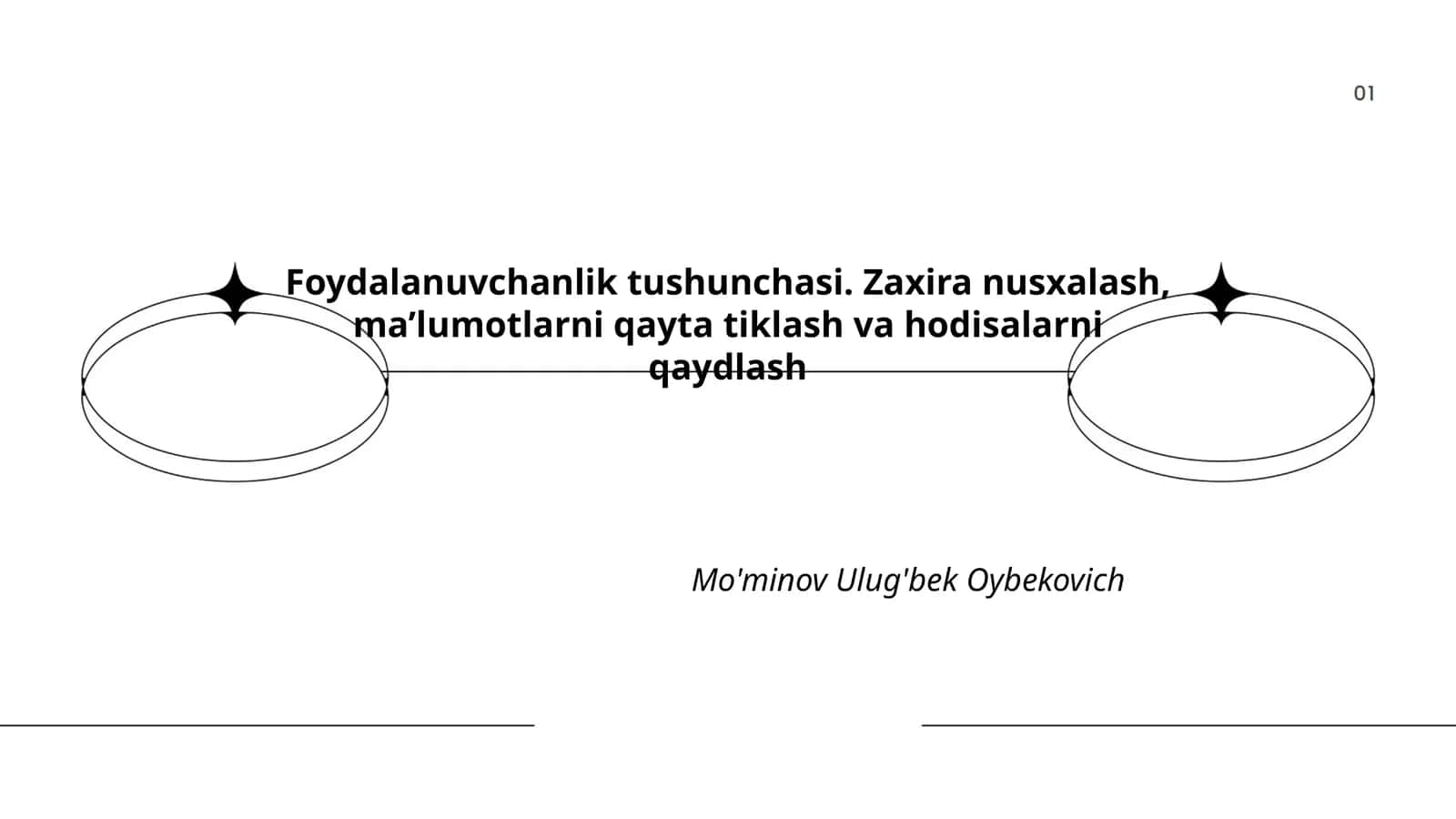 Foydalanuvchanlik tushunchasi 1
