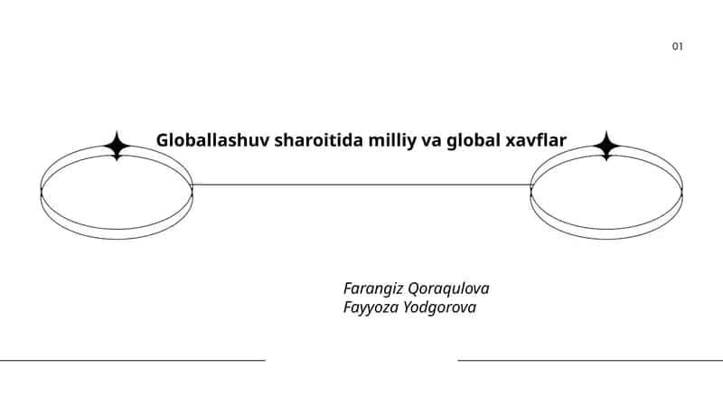 Globallashuv sharoitida milliy va global xavflar 1