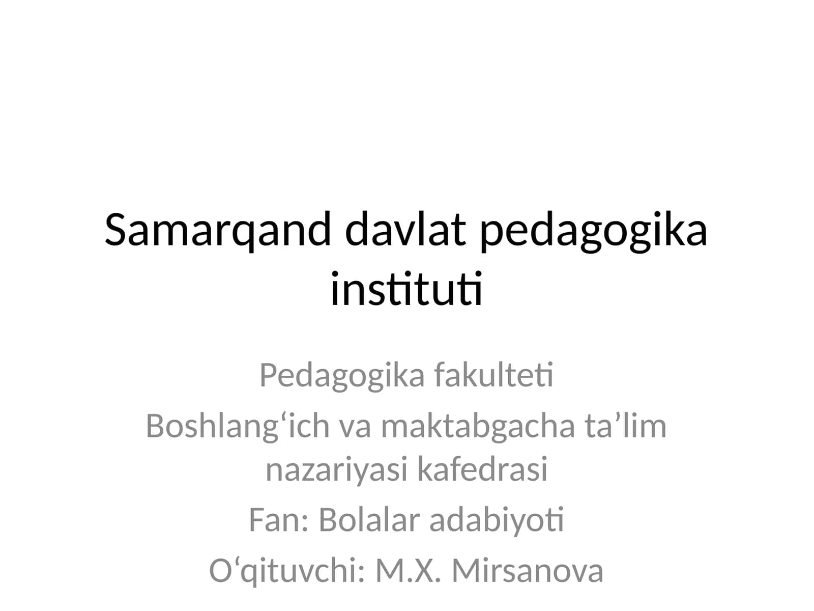 Bolalar folklori haqida tushuncha 1