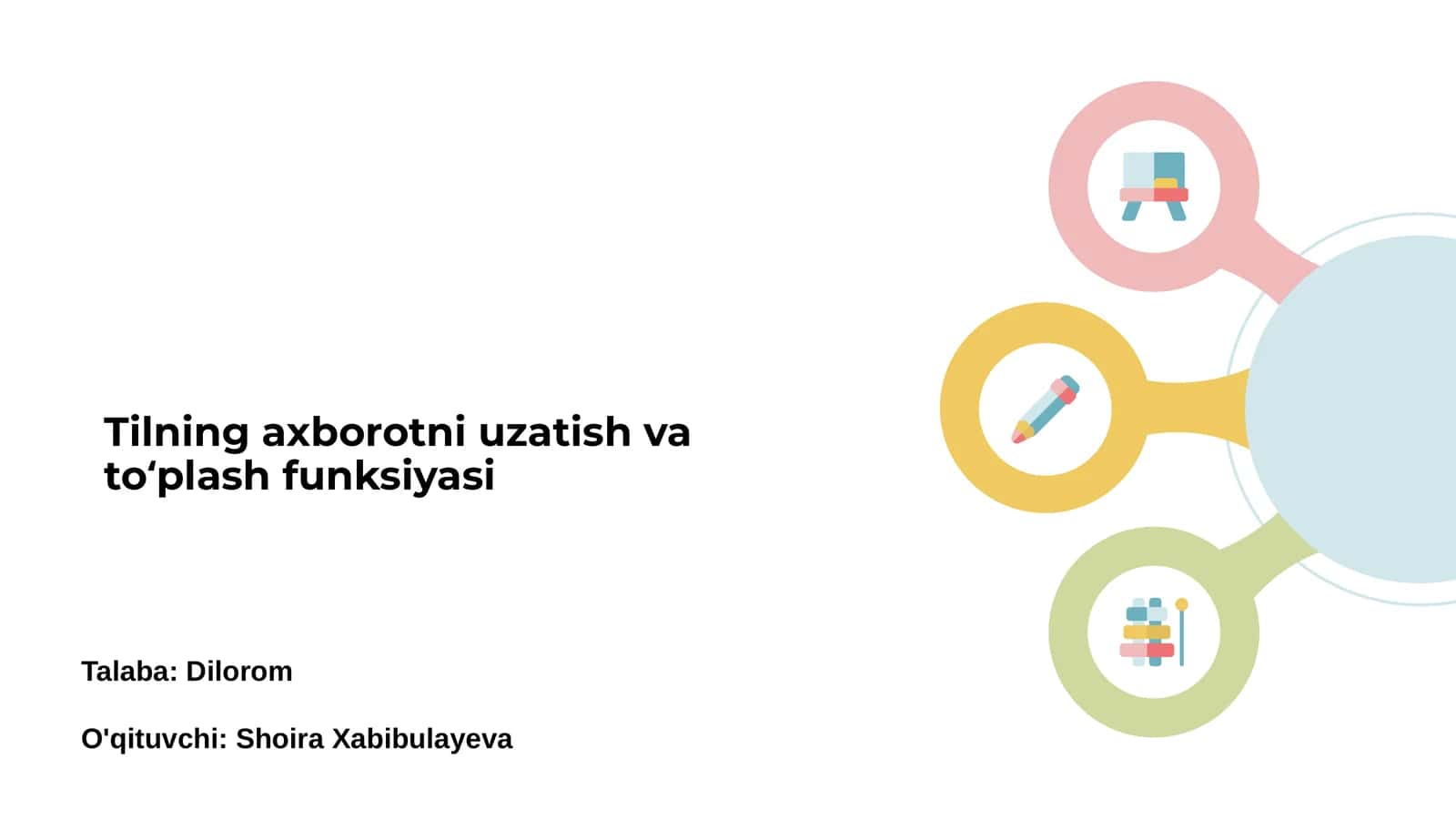Tilning axborotni uzatish va toʻplash funksiyasi 1