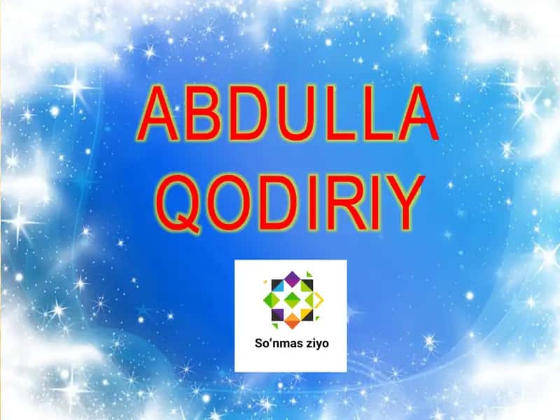 Abdulla Qodiriy, Oʻtkan kunlar 1