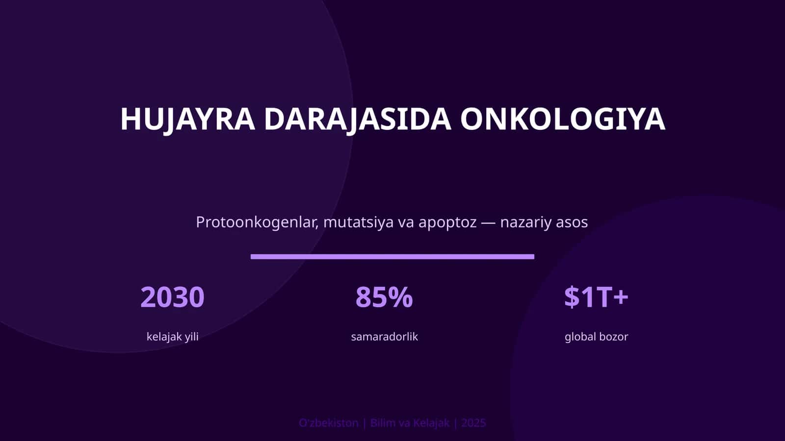 HUJAYRA DARAJASIDA ONKOLOGIYA 1