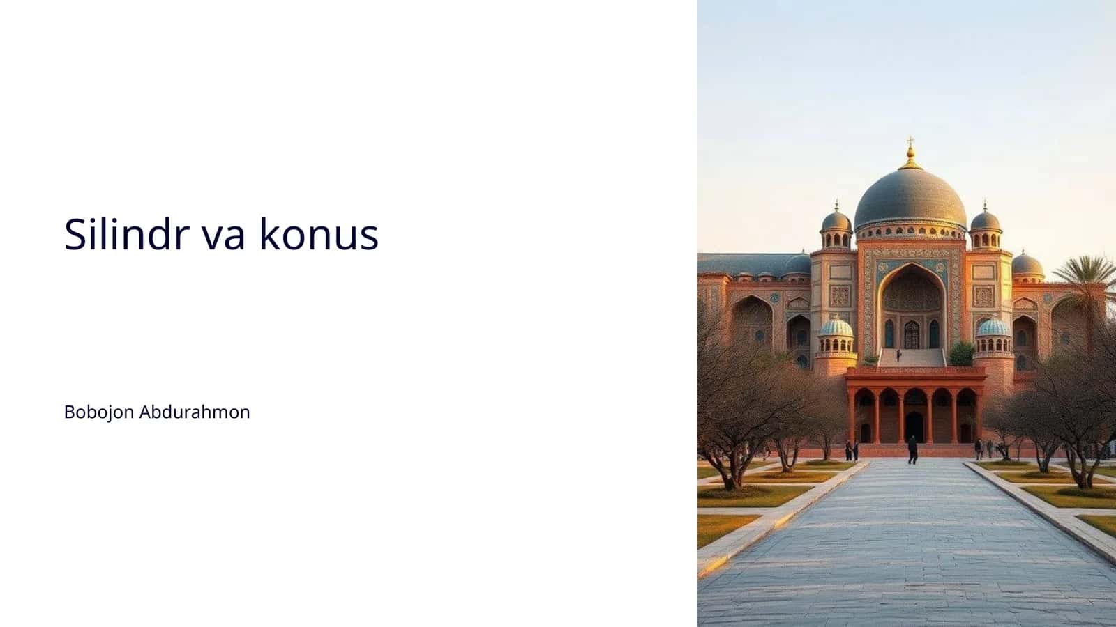 Silindr va konus 1