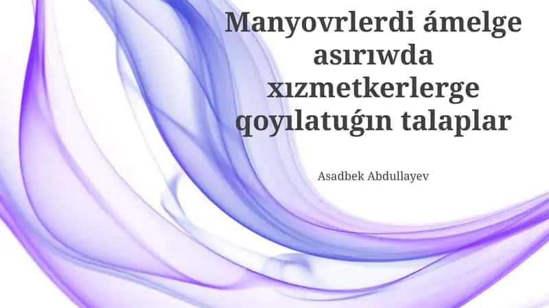 Lawazımlıq Instrukciyalar 1